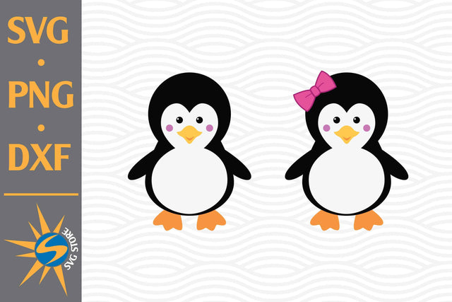 Penguin SVG, PNG, DXF Digital Files Include SVG SVGStoreShop 