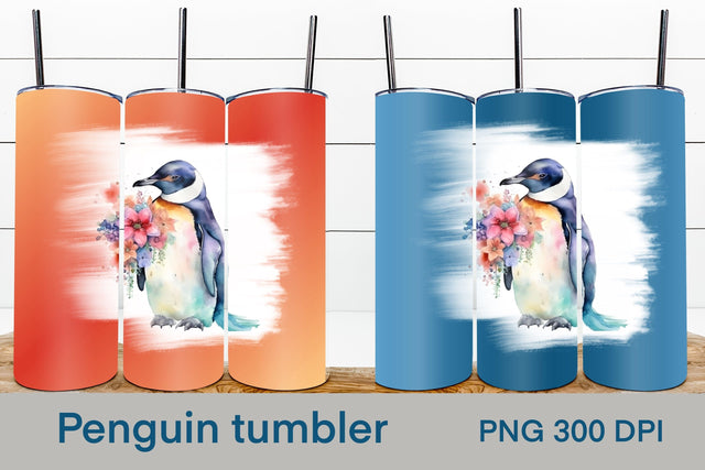 Penguin tumbler | Animal tumbler wrap Sublimation Svetana Studio 