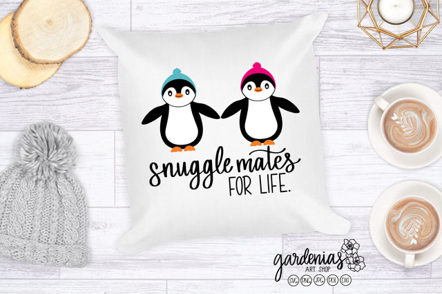 Penguins Snuggle Mates SVG Gardenias Art Shop 