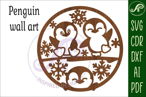 Penguins wall art sign, SVG file. vector file SVG APInspireddesigns 
