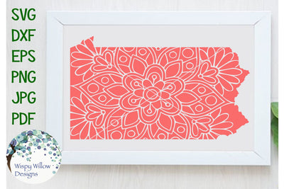 Pennsylvania Mandala SVG Wispy Willow Designs 