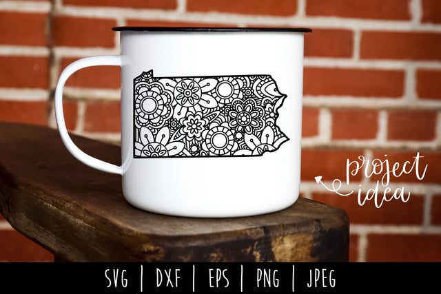 Pennsylvania Mandala Zentangle SVG SavoringSurprises 