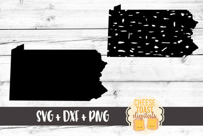 Pennsylvania - Solid & Grunge SVG Cheese Toast Digitals 