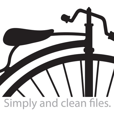 Penny - Farthing or High Wheel Bicycle SVG TribaliumArtSF 