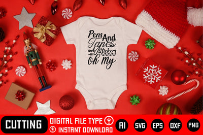Pens And Tapes And Stickers Oh My SVG CraftlabSvg29 