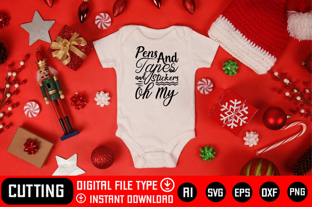 Pens And Tapes And Stickers Oh My SVG CraftlabSvg29 