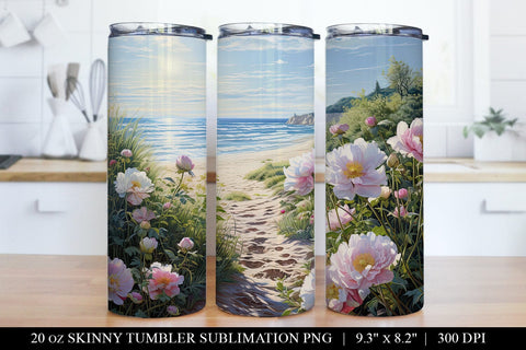 Peony Watercolor Tumbler Sublimation Bundle Sublimation BijouBay 