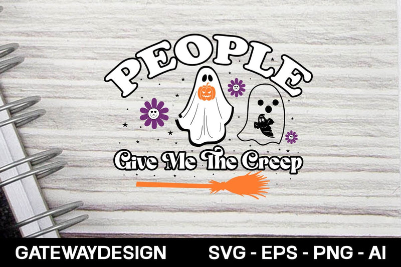 People Give Me The Creep Sticker Svg Design SVG designmaster24 