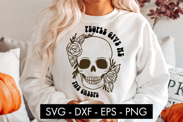 People Give Me The Creeps SVG Cut File PNG Sublimation SVG Freeling Design House 