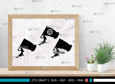 People With Flags Monogram, People With Flags Silhouette, People With Flags SVG, People Svg, Flags Svg, SB00392 SVG ETC Craft 