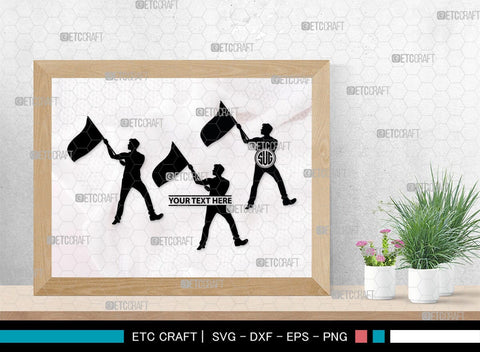 People With Flags Monogram, People With Flags Silhouette, People With Flags SVG, People Svg, Flags Svg, SB00392 SVG ETC Craft 