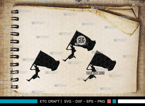 People With Flags Monogram, People With Flags Silhouette, People With Flags SVG, People Svg, Flags Svg, SB00392 SVG ETC Craft 