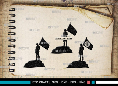 People With Flags Monogram, People With Flags Silhouette, People With Flags SVG, People Svg, Flags Svg, SB00392 SVG ETC Craft 