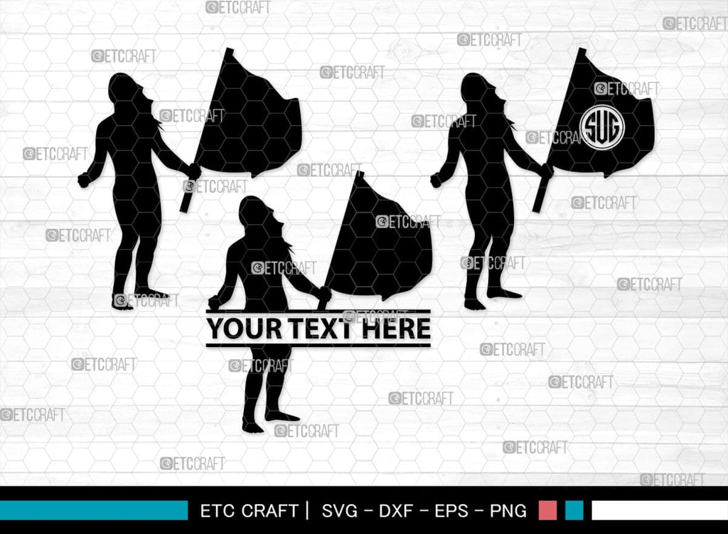 People With Flags Monogram, People With Flags Silhouette, People With ...