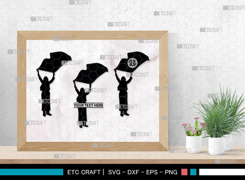 People With Flags Monogram, People With Flags Silhouette, People With Flags SVG, People Svg, Flags Svg, SB00392 SVG ETC Craft 