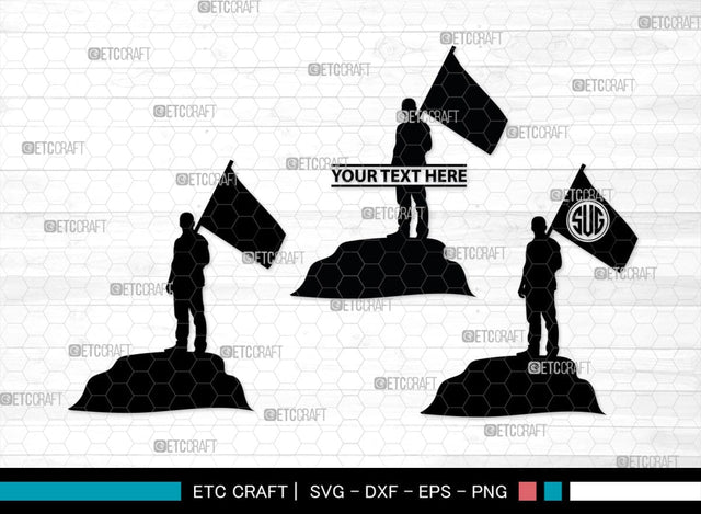 People With Flags Monogram, People With Flags Silhouette, People With Flags SVG, People Svg, Flags Svg, SB00392 SVG ETC Craft 