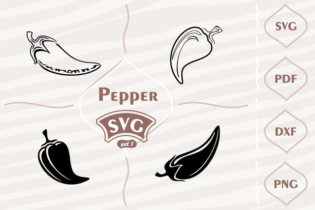 Pepper - SVG bundle 1 SVG Digital Mojito 