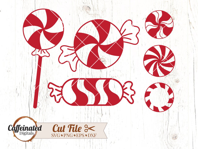 Peppermint Candies SVG SVG Caffeinated SVGs 