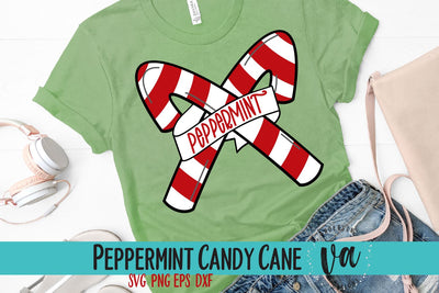 Peppermint Candy Cane SVG SVG V. Anderson Designs 