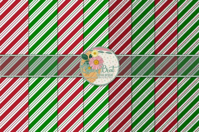 Peppermint Paper Pack Digital Pattern QueenBrat Digital Designs 