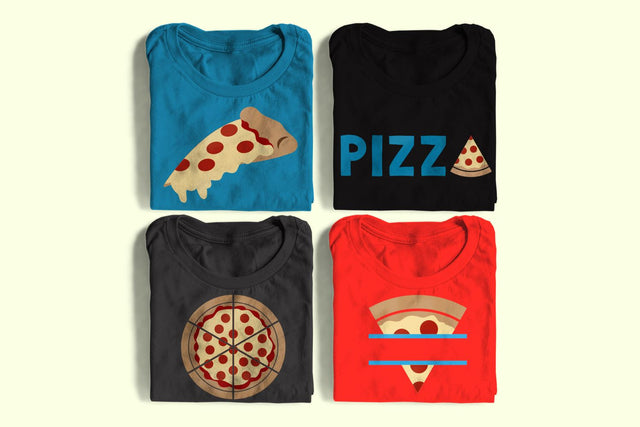 Pepperoni Pizza Set SVG Designed by Geeks 