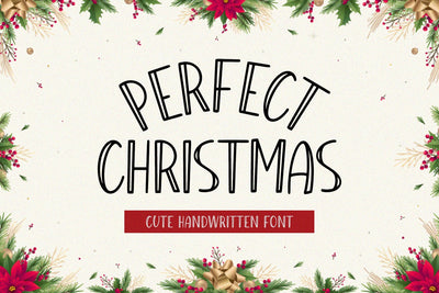 Perfect Christmas - Cute Handwritten Font Font Alpaprana Studio 