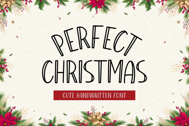 Perfect Christmas - Cute Handwritten Font Font Alpaprana Studio 