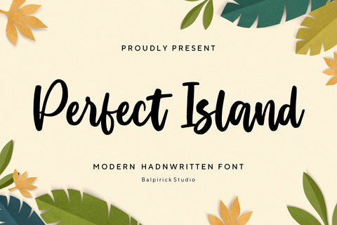 Perfect Island Modern Handwritten Font Font Balpirick 