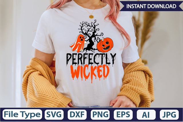 Perfectly Wicked SVG Cut File SVGs,Quotes and Sayings,Food & Drink,On Sale, Print & Cut SVG DesignPlante 503 