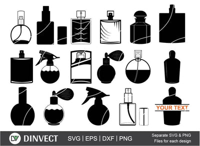 Perfume Bottle clipart, Scent Silhouette, Define Fragrance SVG, Perfume women SVG, Perfume Bundle SVG, SVG Dinvect 