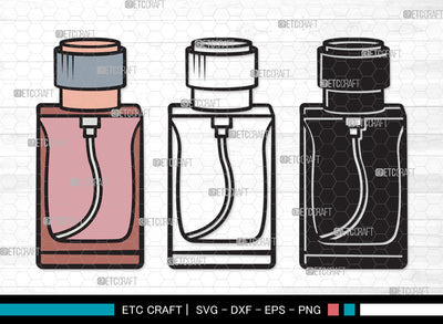 Perfume Bottle Clipart SVG, Scent Bottle Svg, Womens Perfume svg, Perfume Svg, Floral Perfume Svg, Scent Svg, Fashion Svg, Perfume Bottle Clipart SVG ETC Craft 