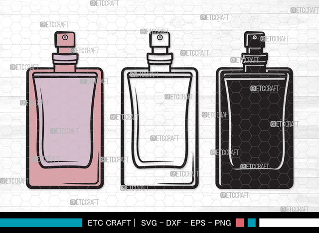 Perfume Bottle Clipart SVG, Scent Bottle Svg, Womens Perfume svg, Perfume Svg, Floral Perfume Svg, Scent Svg, Fashion Svg, Perfume Bottle Clipart SVG ETC Craft 