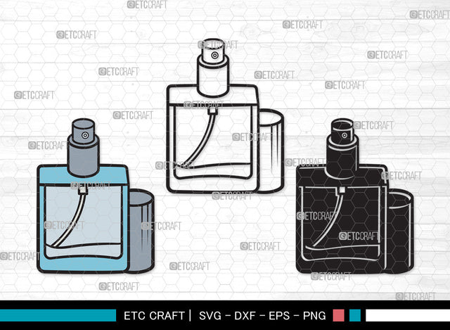 Perfume Bottle Clipart SVG, Scent Bottle Svg, Womens Perfume svg, Perfume Svg, Floral Perfume Svg, Scent Svg, Fashion Svg, Perfume Bottle Clipart SVG ETC Craft 