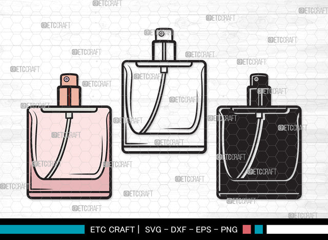 Perfume Bottle Clipart SVG, Scent Bottle Svg, Womens Perfume svg, Perfume Svg, Floral Perfume Svg, Scent Svg, Fashion Svg, Perfume Bottle Clipart SVG ETC Craft 