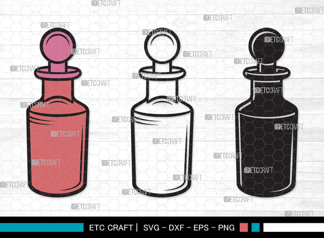 Perfume Bottle Clipart SVG, Scent Bottle Svg, Womens Perfume svg, Perfume Svg, Floral Perfume Svg, Scent Svg, Fashion Svg, Perfume Bottle Clipart SVG ETC Craft 