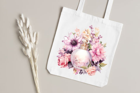 Perfume Bottle Floral Sublimation Clipart Bundle Sublimation Regulrcrative 
