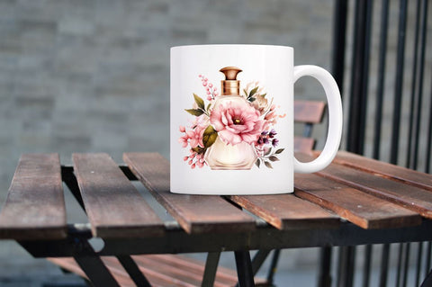 Perfume Bottle Floral Sublimation Clipart Bundle Sublimation Regulrcrative 