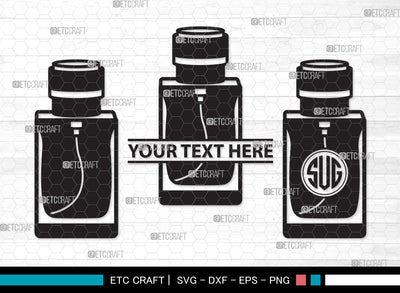 Perfume Bottle Monogram SVG, Scent Bottle Svg, Womens Perfume svg, Perfume Svg, Floral Perfume Svg, Scent Svg, Fashion Svg, Perfume Bottle Monogram SVG ETC Craft 