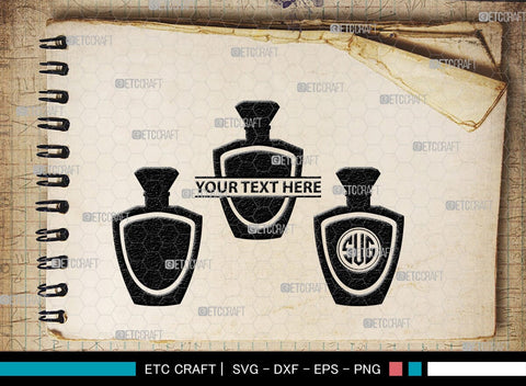 Perfume Monogram, Perfume Silhouette, Perfume SVG, Perfume, Perfume Bottle Svg, Fashion Svg, SB00209 SVG ETC Craft 