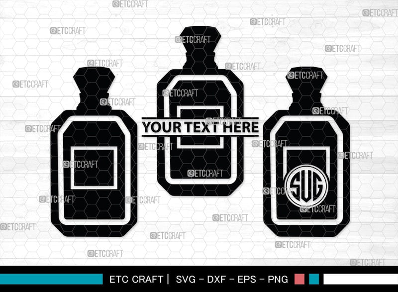 Perfume Monogram, Perfume Silhouette, Perfume SVG, Perfume, Perfume ...