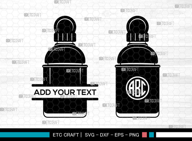 Perfume Monogram SVG, Womens Perfume svg, Bottle Svg, Scent Bottle Svg, Floral Perfume Svg, Split Monogram Svg, Perfume Bottle Svg SVG ETC Craft 