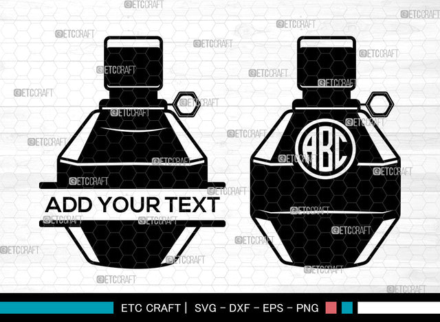 Perfume Monogram SVG, Womens Perfume svg, Bottle Svg, Scent Bottle Svg, Floral Perfume Svg, Split Monogram Svg, Perfume Bottle Svg SVG ETC Craft 