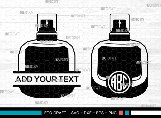 Perfume Monogram SVG, Womens Perfume svg, Bottle Svg, Scent Bottle Svg, Floral Perfume Svg, Split Monogram Svg, Perfume Bottle Svg SVG ETC Craft 