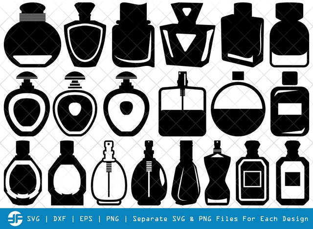 Perfume SVG Cut Files | Spray Bottle Silhouette Bundle SVG ETC Craft 
