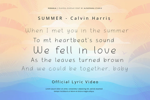 Pergola - Playful Display Font Font Alpaprana Studio 