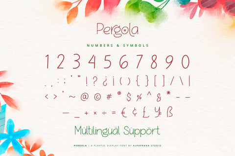 Pergola - Playful Display Font Font Alpaprana Studio 