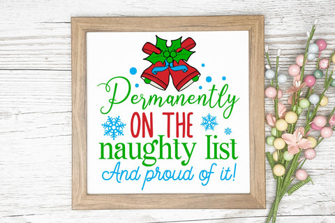 Permanently on the naughty SVG Design SVG Regulrcrative 