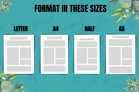 Personal Planner Page Canva Template Digital Pattern FloridPrintables 