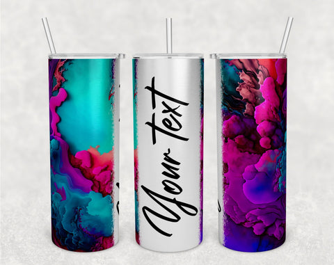Personalizable Alcohol Inks Tumbler Wraps Bundle, 20 Oz Skinny Tumbler Alcohol Ink Sublimation Designs, Alcohol Inks Tumbler PNG, Seamless Tumbler PNG, 5 Designs Sublimation HappyDesignStudio 