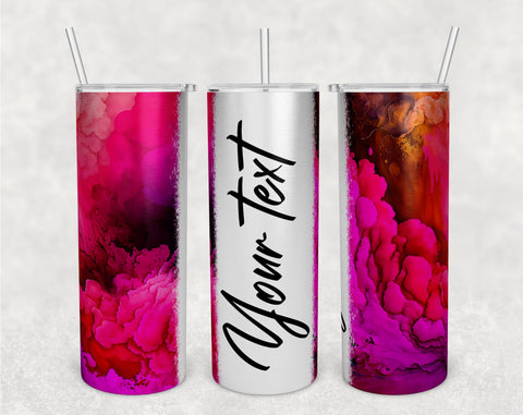 Personalizable Alcohol Inks Tumbler Wraps Bundle, 20 Oz Skinny Tumbler Alcohol Ink Sublimation Designs, Alcohol Inks Tumbler PNG, Seamless Tumbler PNG, 5 Designs Sublimation HappyDesignStudio 